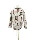 Thunderbird Boots Linen Quilted Snap Jacket
