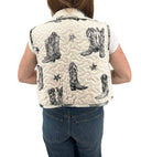 Thunderbird Boots Linen/Black Cate Vest