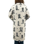 Thunderbird Boots Linen/Black Quilted Duster