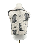 Thunderbird Boots Linen/Black Cate Vest