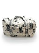 Thunderbird Boots Linen/Black Weekender Duffle Bag