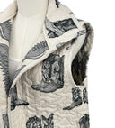 Thunderbird Boots Linen/Black Quilted Ruby Vest