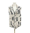 Thunderbird Boots Linen/Black Quilted Ruby Vest