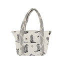 Thunderbird Boots Linen/Black Zipper Tote Bag