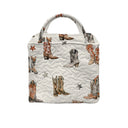 Thunderbird Boots Linen Handbag