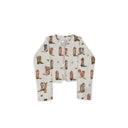 Thunderbird Boots Linen Cropped Jacket