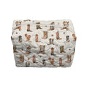 Thunderbird Boots Linen Makeup Bag