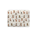 Thunderbird Boots Linen Quilted Pet Bed