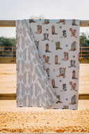 Thunderbird Boots Linen Quilt