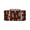 Thunderbird Boots Maroon Quilted Weekender Duffle Bag