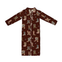 Thunderbird Boots Maroon Quilted Maxi Coat *Web Exclusive*