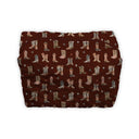 Thunderbird Boots Maroon Quilted Makeup Bag