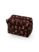 Thunderbird Boots Maroon Quilted Makeup Bag