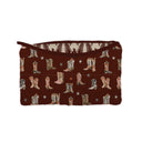 Thunderbird Boots Maroon Quilted Makeup Bag