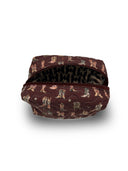 Thunderbird Boots Maroon Quilted Makeup Bag