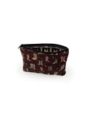 Thunderbird Boots Maroon Quilted Makeup Bag