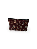 Thunderbird Boots Maroon Quilted Makeup Bag