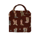 Thunderbird Boots Maroon Quilted Handbag