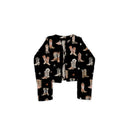 Thunderbird Boots Black Cropped Quilted Jacket