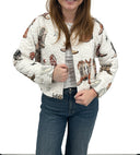 Thunderbird Boots Neutral Cropped Quilted Jacket