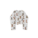 Thunderbird Boots Neutral Cropped Quilted Jacket