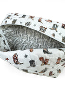 Thunderbird Boots Neutral Quilted Makeup Bag