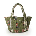 Thunderbird Boots Olive Linen Zipper Tote Bag