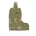 Thunderbird Boots Olive Linen Quilted Boot Bag