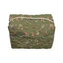 Thunderbird Boots Olive Linen Makeup Bag