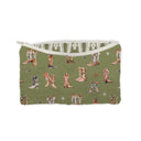 Thunderbird Boots Olive Linen Makeup Bag