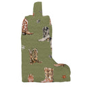 Thunderbird Boots Olive Linen Quilted Boot Bag