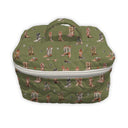 Thunderbird Boots Olive Linen Quilted Travel Case