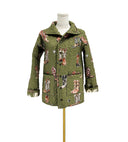 Thunderbird Boots Olive Linen Quilted Snap Jacket