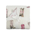 Thunderbird Boots Pink Baby Blanket