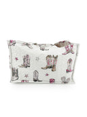 Thunderbird Boots Pink Quilted Tote