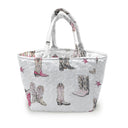 Thunderbird Boots Pink Quilted Handbag
