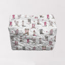 Thunderbird Boots Pink Quilted Makeup Bag