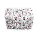 Thunderbird Boots Pink Quilted Makeup Bag