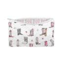 Thunderbird Boots Pink Quilted Makeup Bag