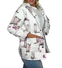 Thunderbird Boots Pink Quilted Snap Jacket