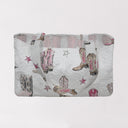 Thunderbird Boots Pink Quilted Tote