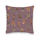 Thunderbird Boots Purple Quilted 20" Pillow