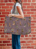 Thunderbird Boots Purple Quilted Tote