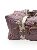 Thunderbird Boots Purple Quilted Weekender Duffle Bag