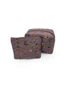 Thunderbird Boots Purple Quilted Makeup Bag