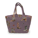 Thunderbird Boots Purple Quilted Handbag