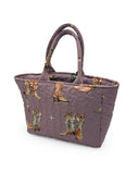 Thunderbird Boots Purple Quilted Handbag