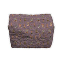 Thunderbird Boots Purple Quilted Makeup Bag