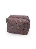 Thunderbird Boots Purple Quilted Makeup Bag