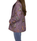 Thunderbird Boots Purple Quilted Snap Jacket